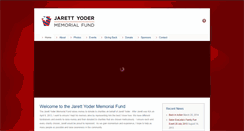 Desktop Screenshot of jarettyodermemorialfund.com