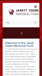 Mobile Screenshot of jarettyodermemorialfund.com