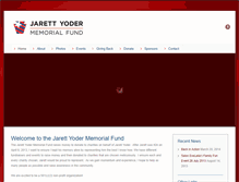 Tablet Screenshot of jarettyodermemorialfund.com